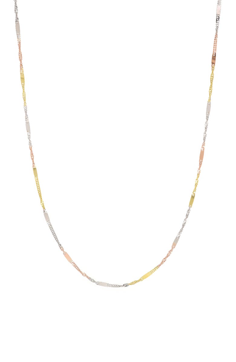 Bony Levy 14K Gold Tri-Tone Twisted Chain Necklace, Main, color, 