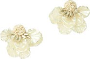 Deepa Gurnani Wally Flower Faux Pearl Drop Earrings