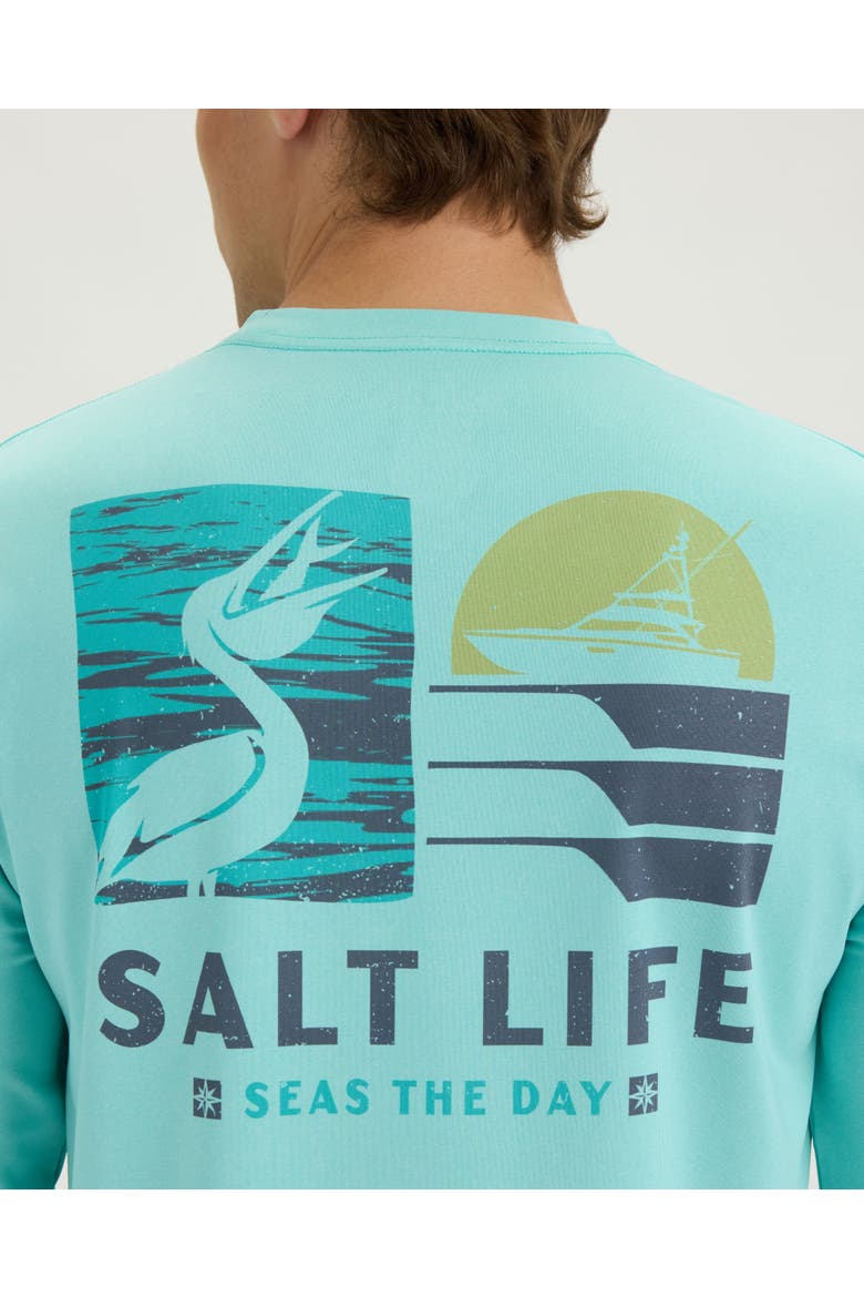 Seas the Day  Performance Long Sleeve Tee, Alternate, color, TIBETAN STONE HEATHER