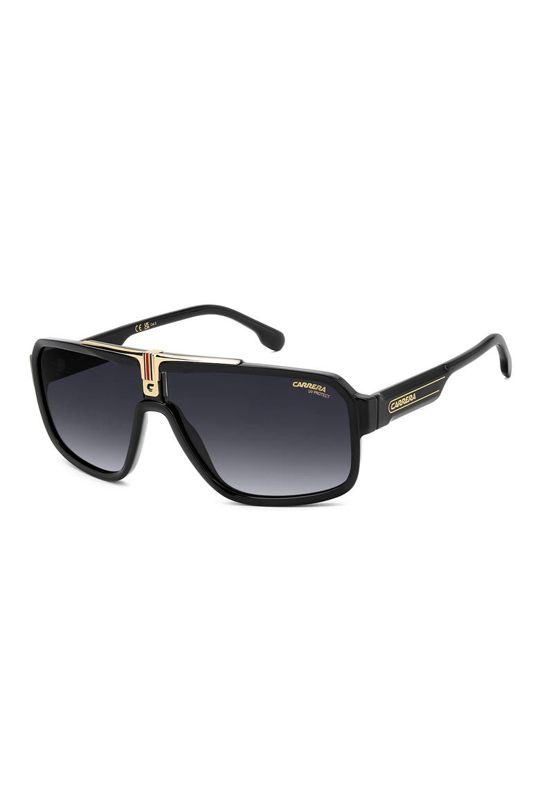 CA 1091/S 65mm Oversize Shield Sunglasses, Alternate, color, BLACK/ DARK GREY SF