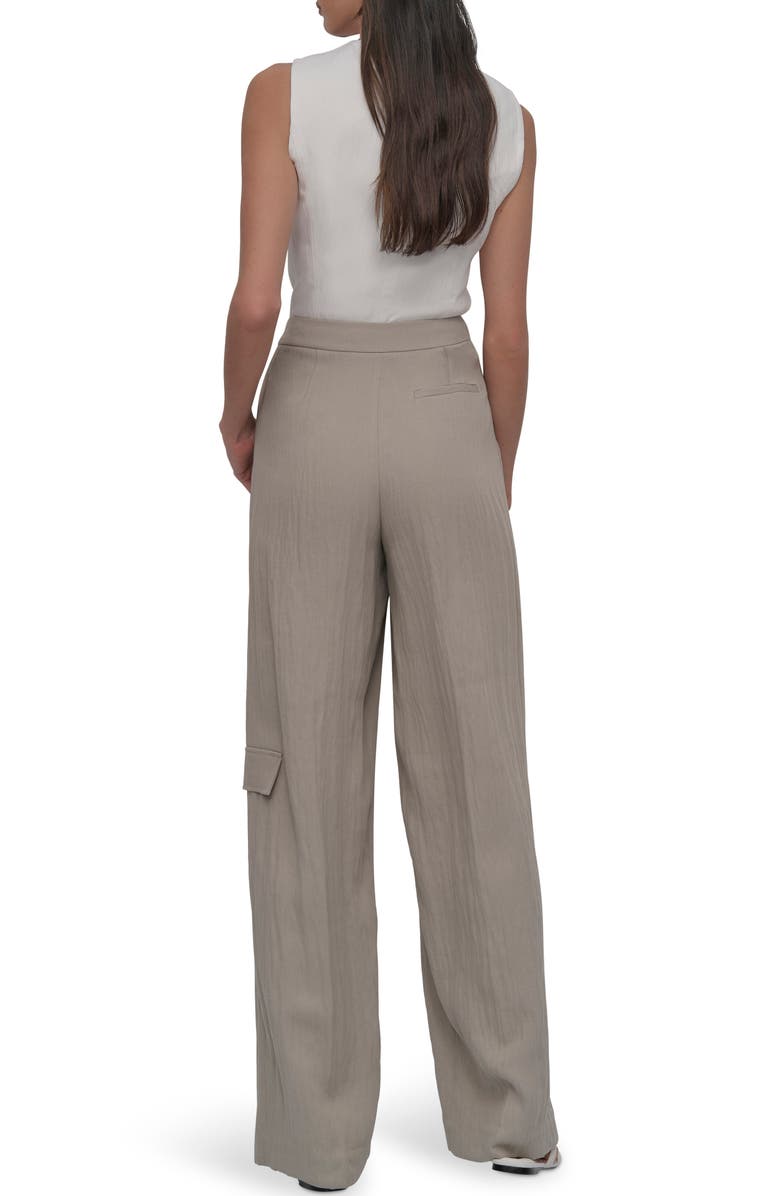 DKNY Weathered Twill Cargo Pants, Alternate, color, Vintage Khaki