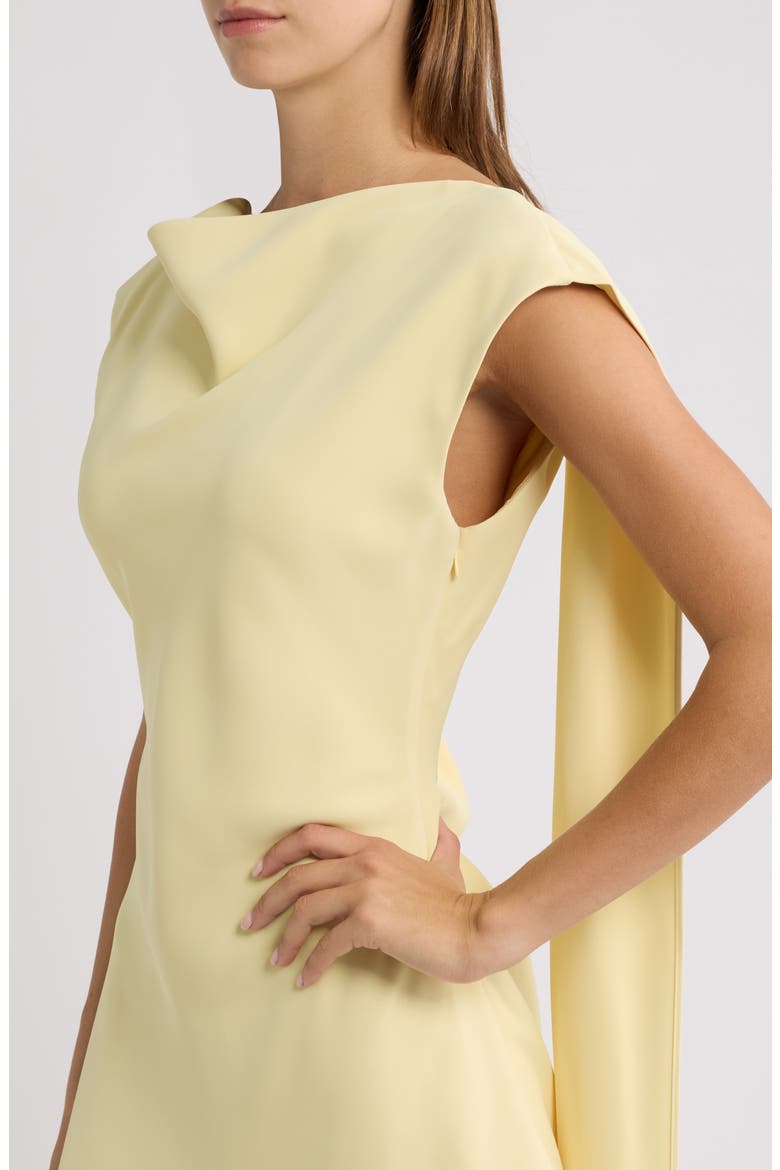 Drape Minidress, Alternate, color, LEMON