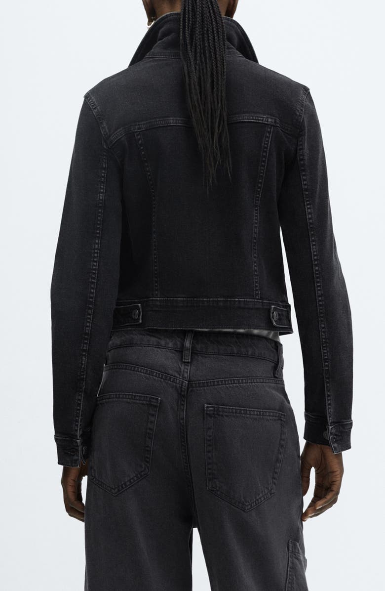 MANGO Vicky Denim Trucker Jacket, Alternate, color,