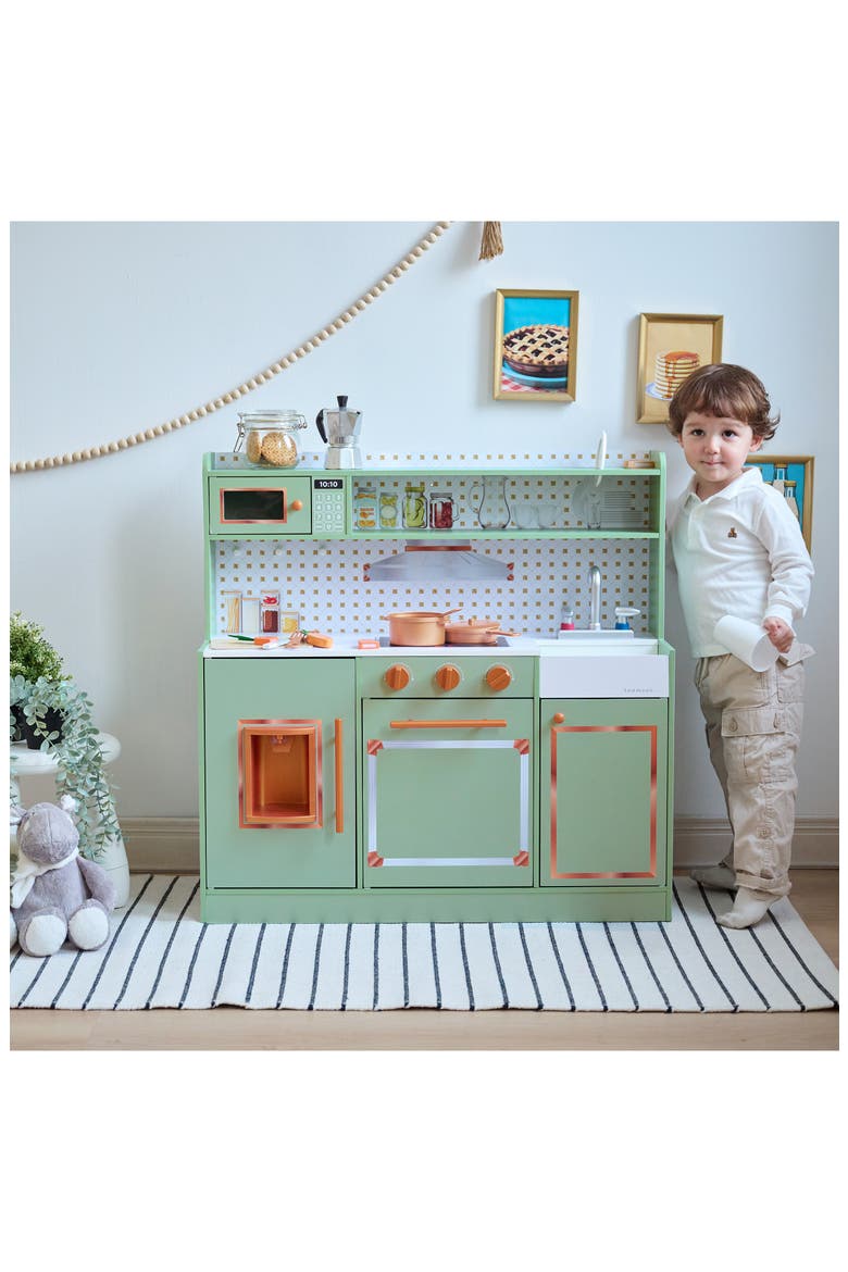 Little Chef St. Louis Play Kitchen & Accessories, Alternate, color, GREEN