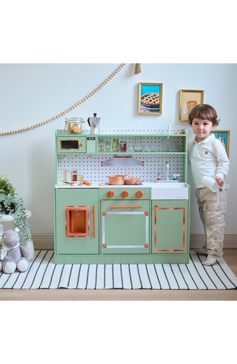 Teamson Kids Little Chef St. Louis Play Kitchen & Accessories, Alternate, color, Green