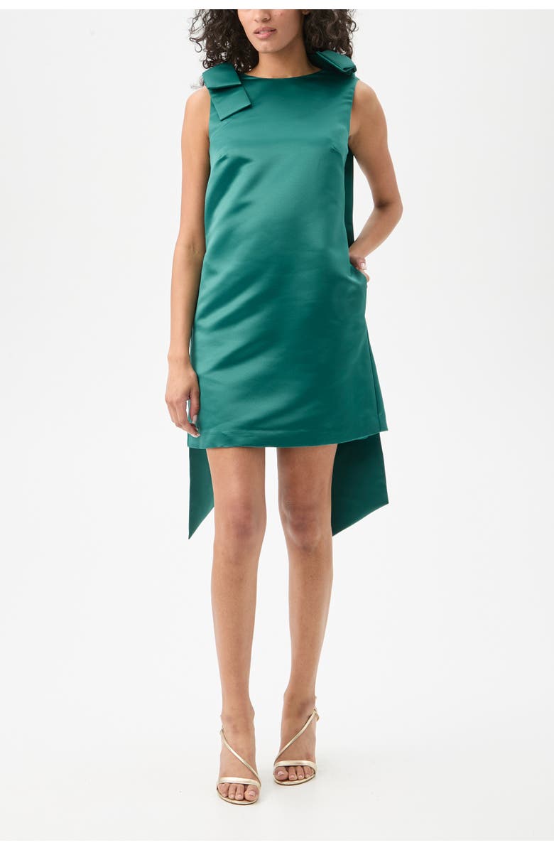 Trina Turk Priscilla Satin Cocktail Dress, Main, color, Opulent Ivy