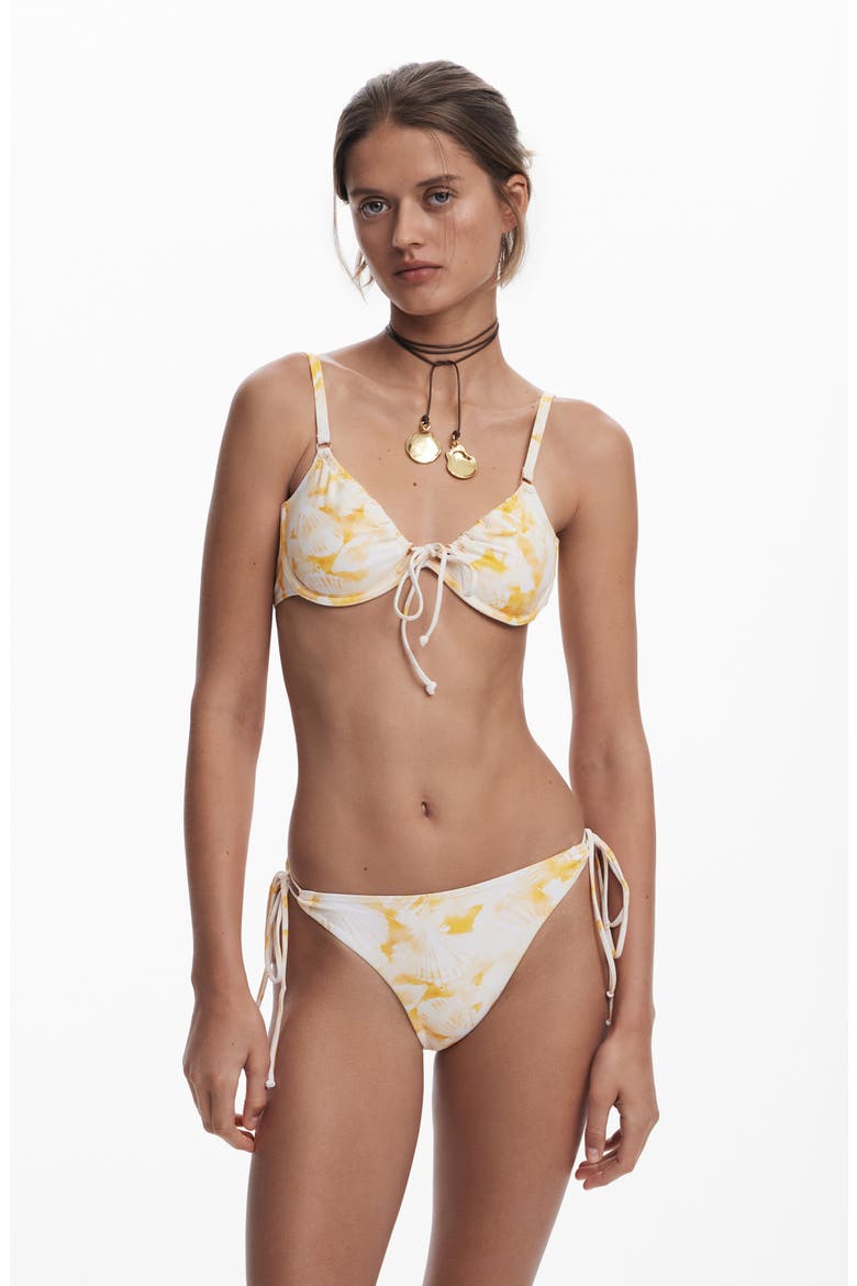 Tie Side Bikini Bottoms, Alternate, color, WHITE