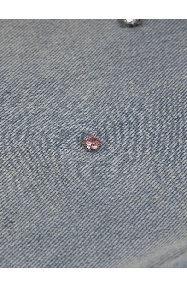 AELFRIC EDEN Rhinestone Application Jorts, Alternate, color, Blue