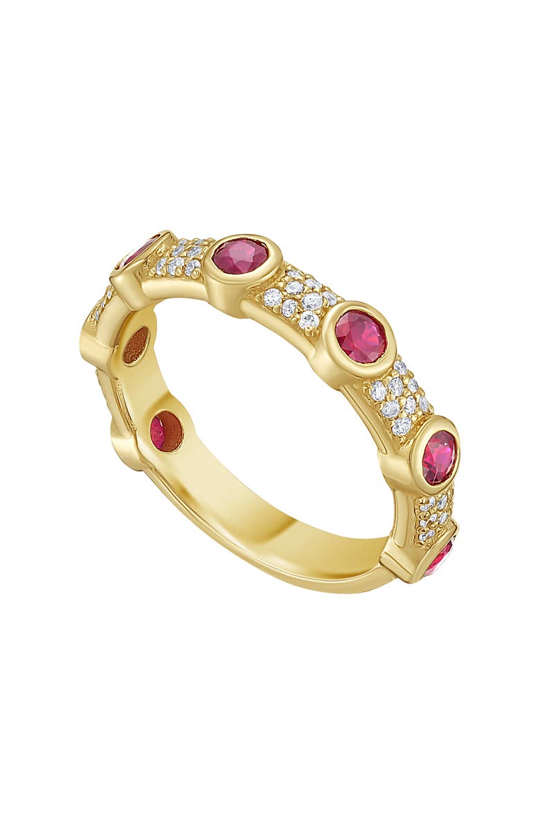 Lionheart 14K Gold Aurelia Ruby and Diamond Ring, Main, color, Gold