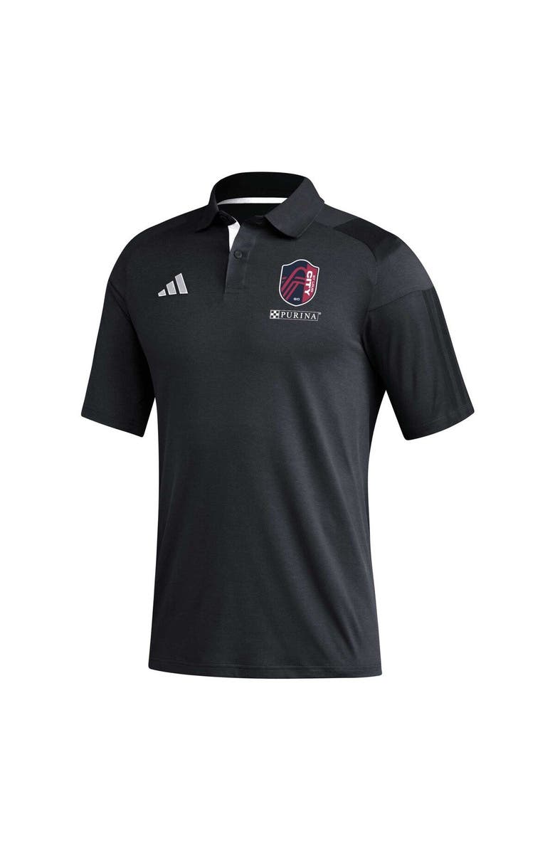 adidas Men's adidas Black St. Louis City SC 2023 On-Field Training Polo, Alternate, color, Black