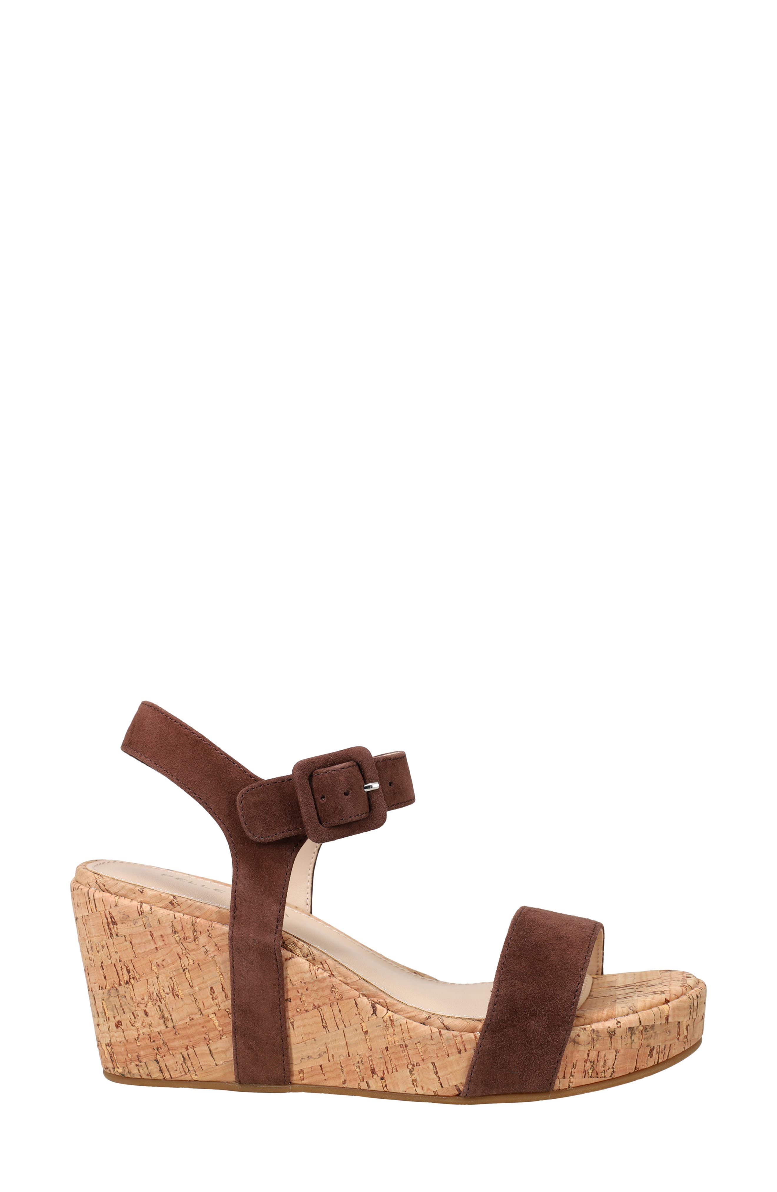 Wiltz Ankle Strap Platform Wedge Sandal, Alternate, color, ESPRESSO