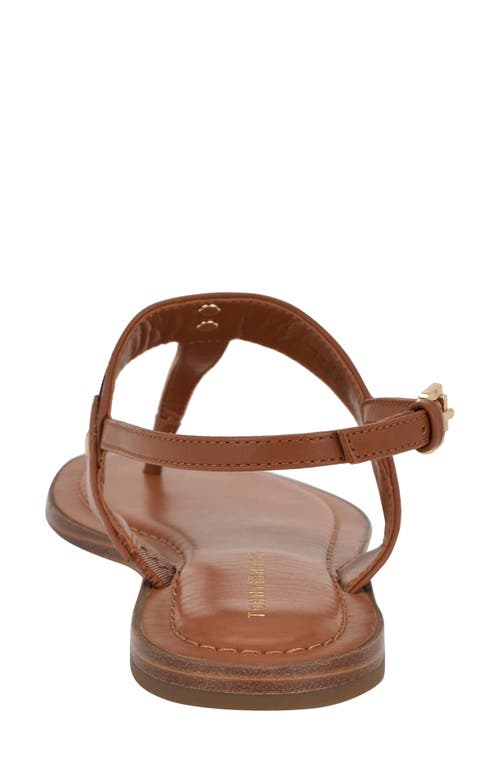 Tommy Hilfiger Gabry T-strap Sandal In Medium Brown