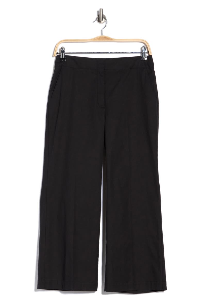Terena Stretch Cotton Pants, Alternate, color, BLACK
