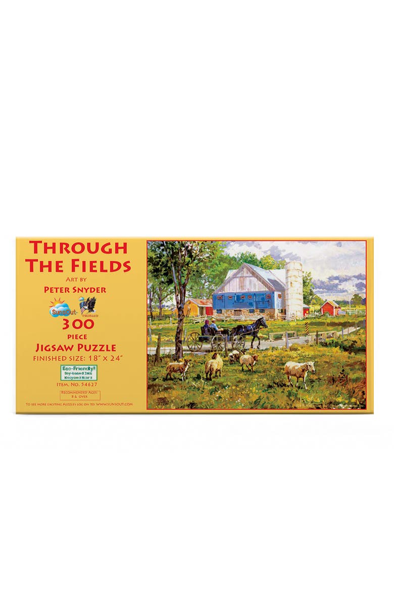 Sunsout Through the Fields 300 piece Jigsaw Puzzle for Adults, Alternate, color, Multicolor