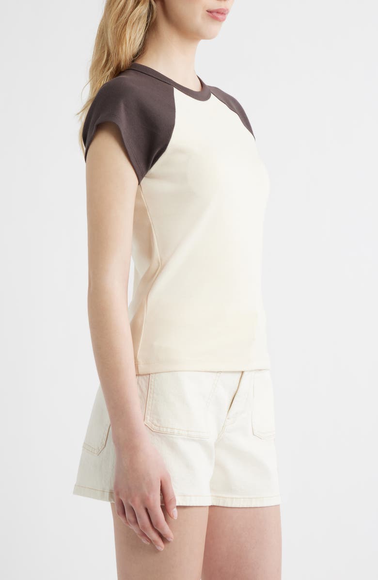 Madewell '90s Crewneck Raglan T-Shirt, Alternate, color, Colorblock