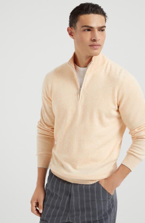 Brunello Cucinelli Cashmere Sweater In Melon