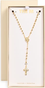 The M Jewelers Ball Chain Rosary Necklace