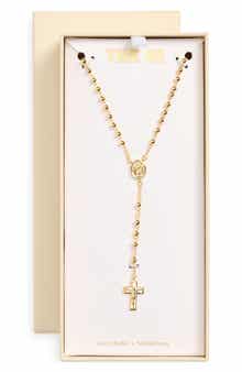 Ball Chain Rosary Necklace