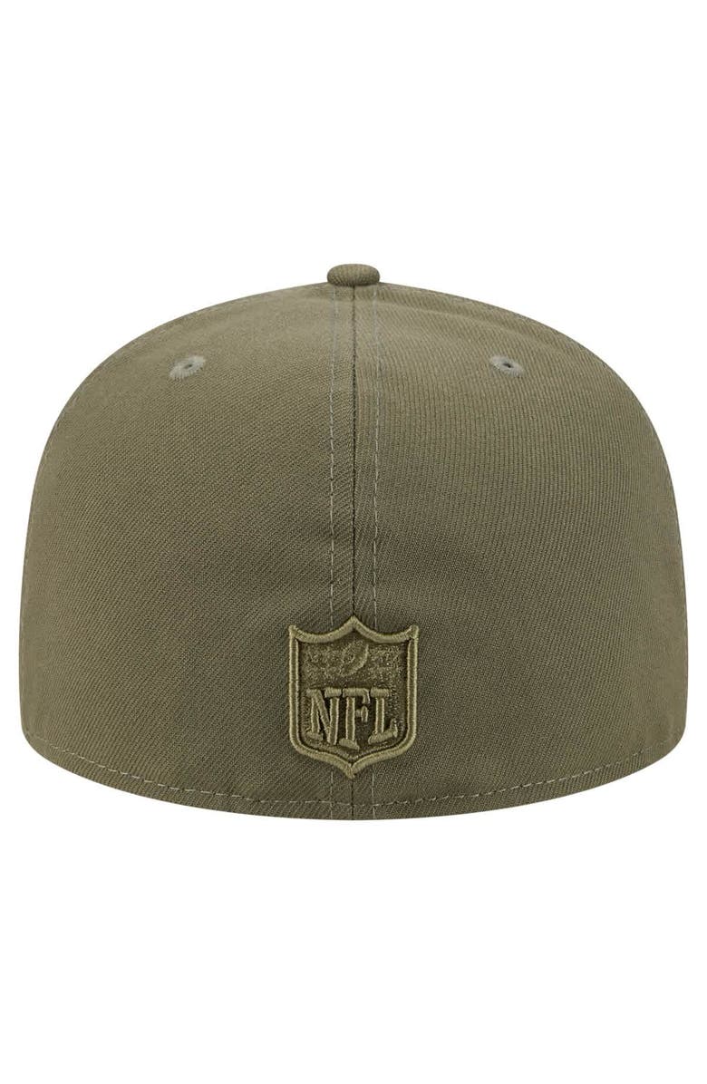 New Era Men's New Era Olive Dallas Cowboys Color Pack A-Frame 59FIFTY Fitted Hat, Alternate, color, Olive