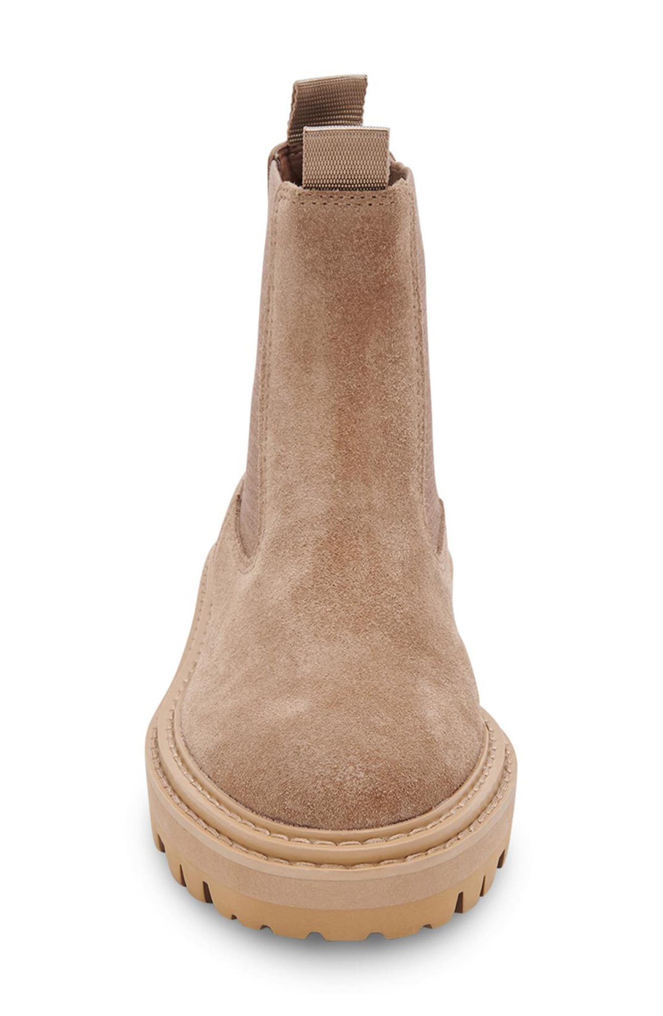 Moana H2O Waterproof Lug Sole Chelsea Boot, Alternate, color, TRUFFLE SUEDE H2O