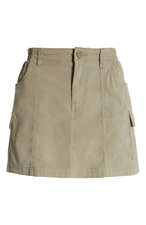 Rip Curl Cruisin Cargo Miniskirt In Sage