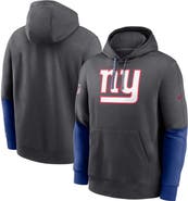 Nike Men's Nike Anthracite New York Giants 2024 Sideline Club Pullover Hoodie