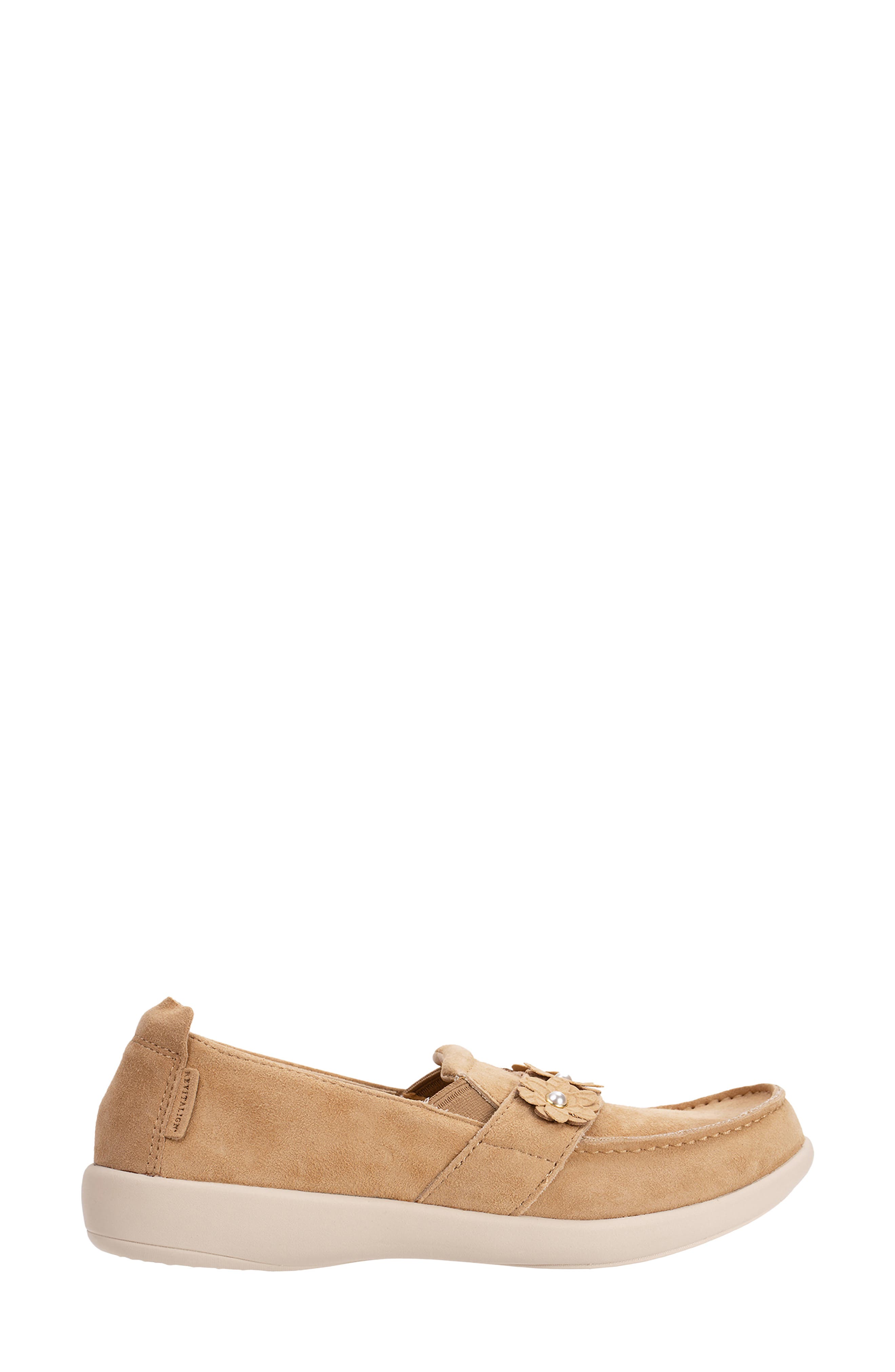 Siesta Flower Slip-On, Alternate, color, TAN/ TAN