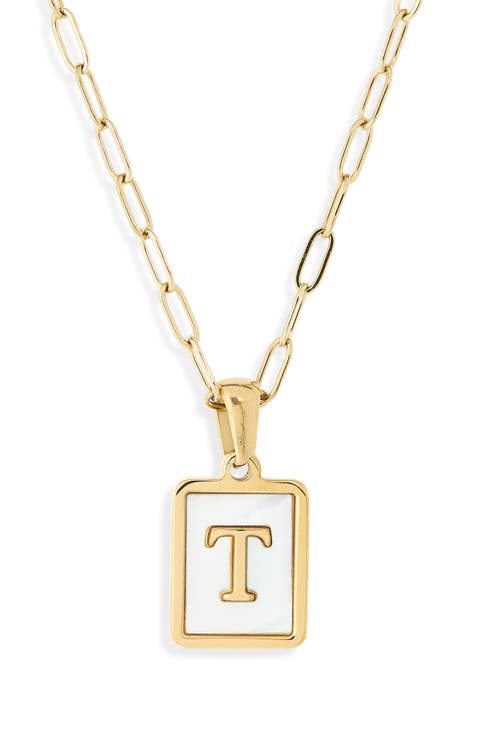Ocean Drive Initial Pendant Necklace