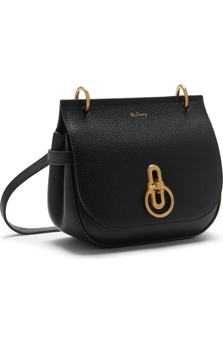 Mulberry Small Amberley Leather Satchel, Alternate, color, Black