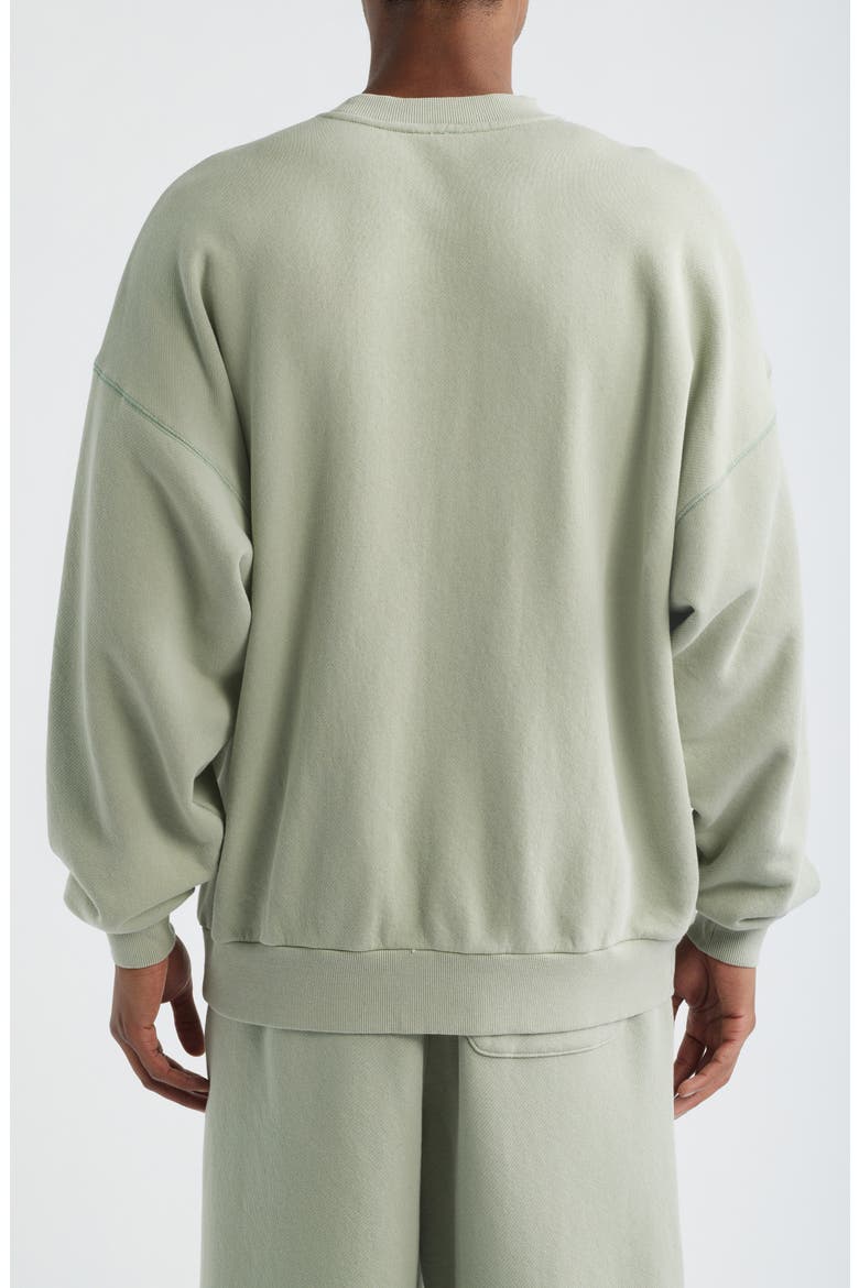 Crewneck Sweatshirt, Alternate, color, SAGE