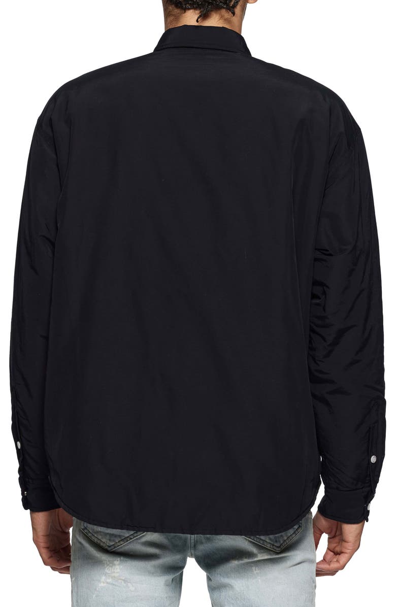 PURPLE BRAND Cotton Blend Shirt Jacket, Alternate, color, Black