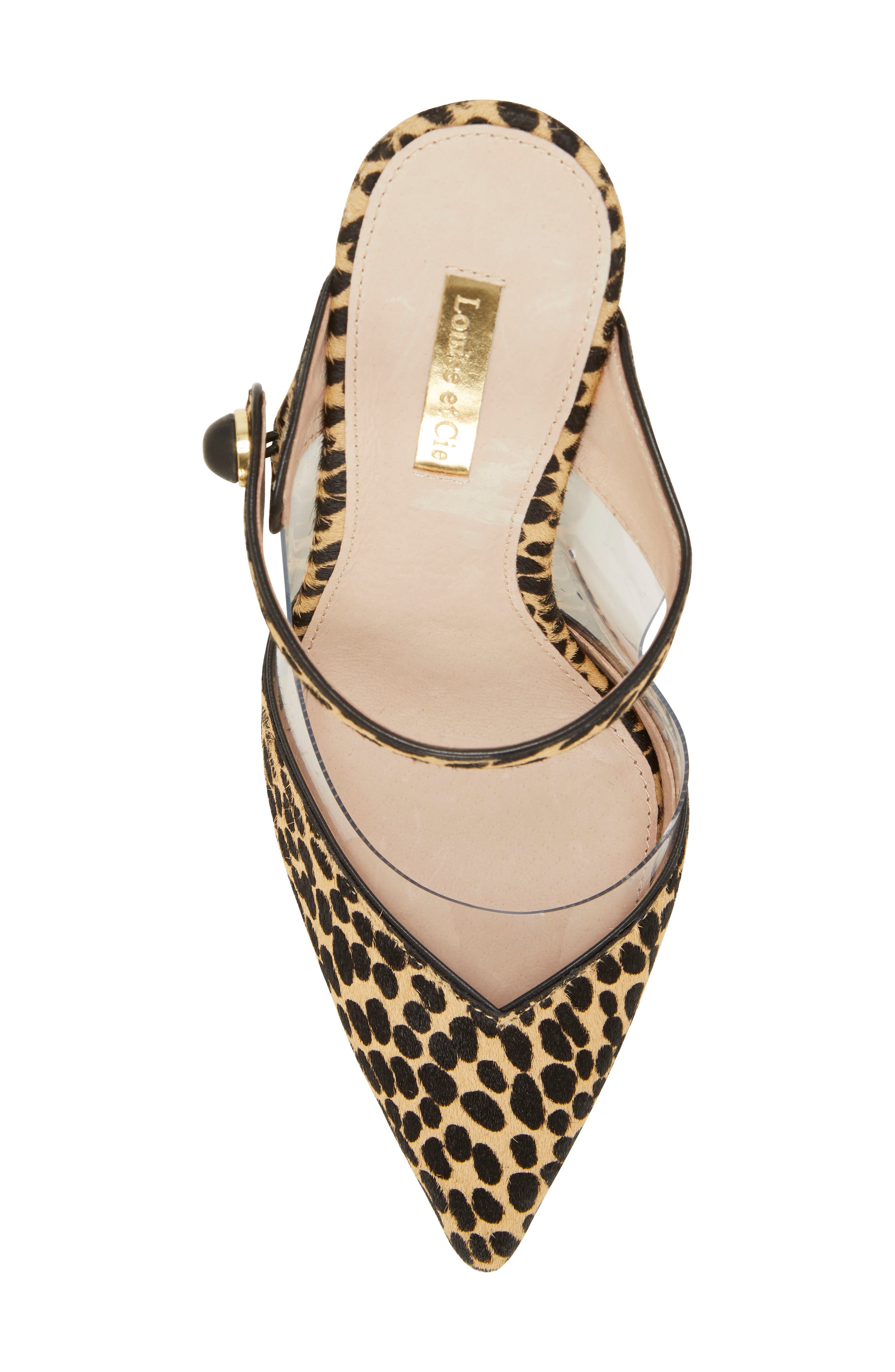 Joykiss Mule, Alternate, color, LEOPARD PRINT CALF HAIR
