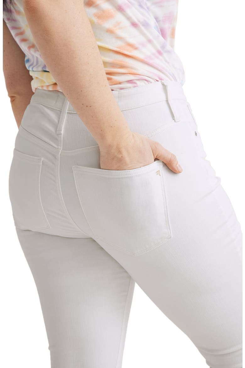 Curvy High Waist Skinny Jeans, Alternate, color, PURE WHITE