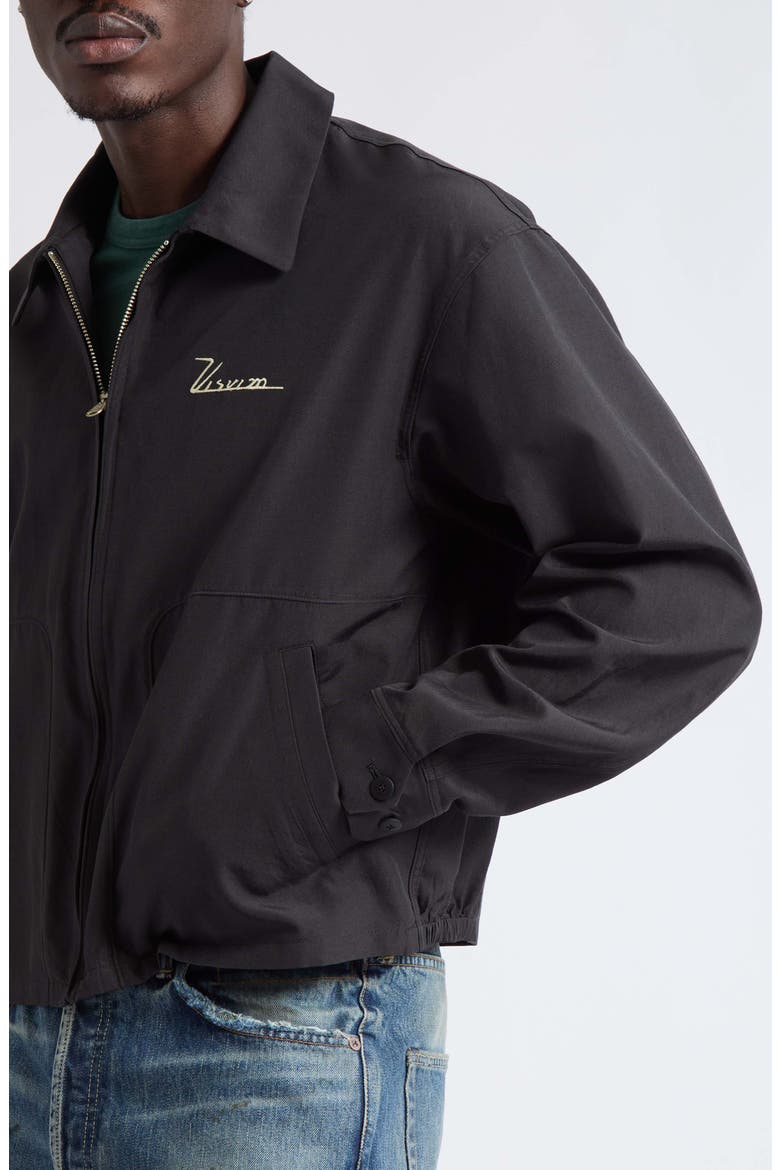 Somer Silk & Wool Zip Jacket, Alternate, color, BLACK