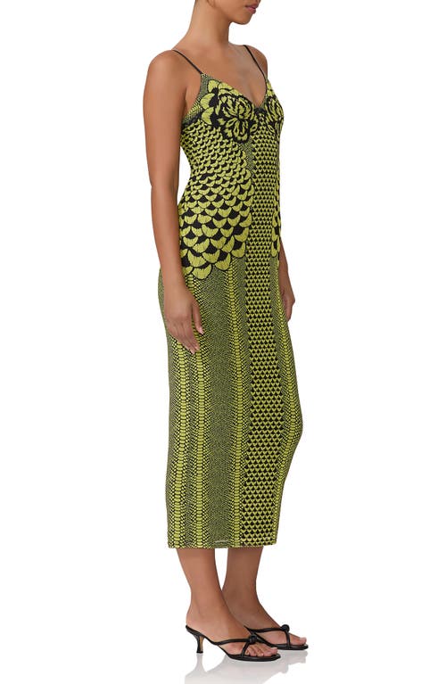 AFRM AFRM AMINA MESH MIDI SLIPDRESS 