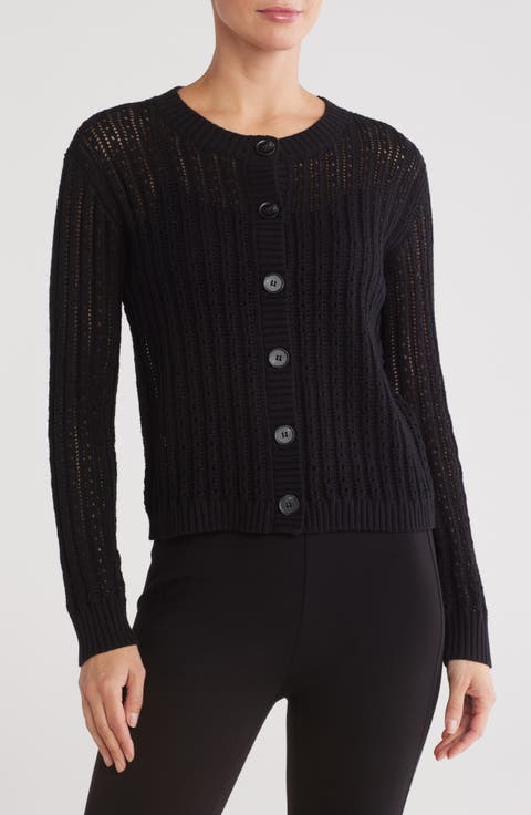 Pointelle Stitch Cardigan