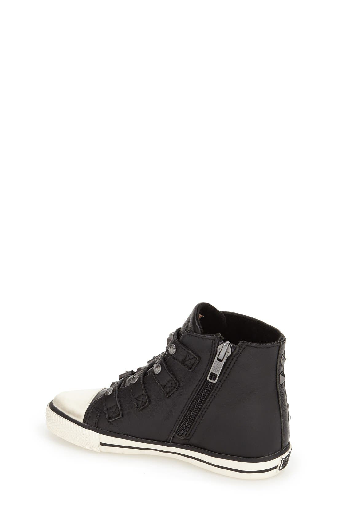 'Viper' High Top Sneaker, Alternate, color, BLACK LEATHER