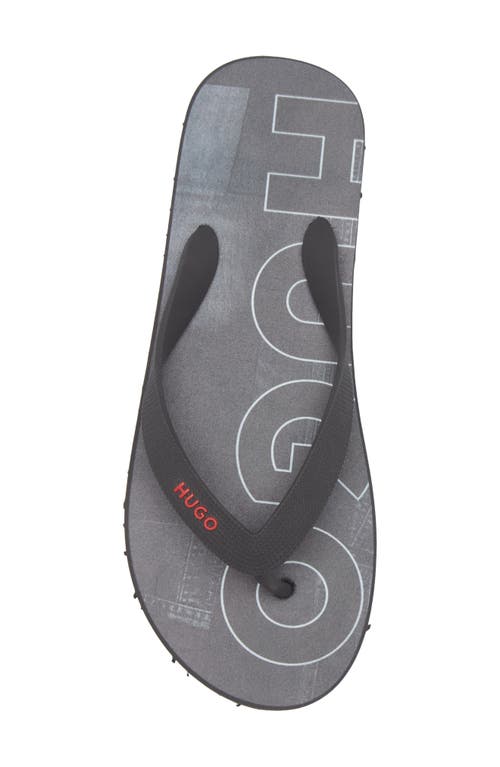 Hugo Boss Boss Arvel Flip Flop In Gray
