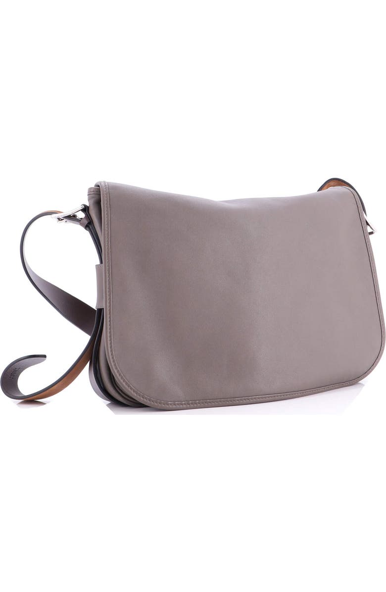 Pre-Owned Hermes Barda Messenger Bag Veau Sikkim 35, Alternate, color, Etain