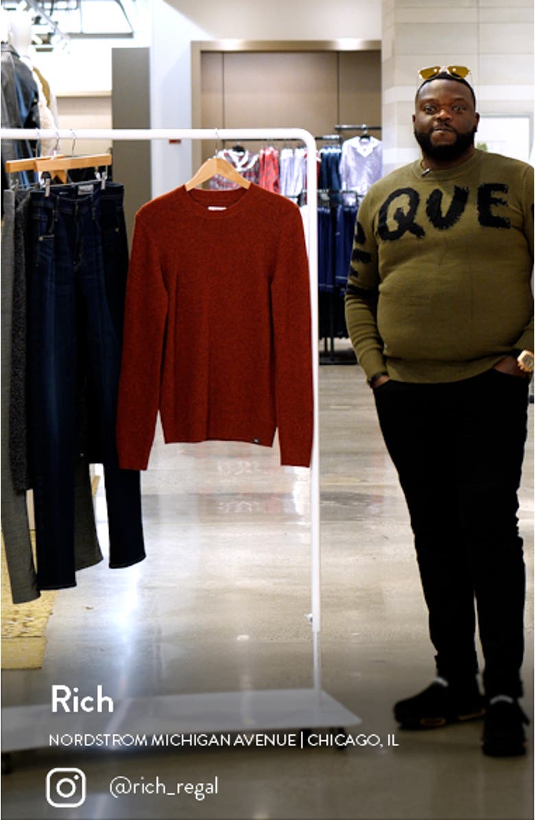 Rick Wool Blend Crewneck Sweater, sales video thumbnail