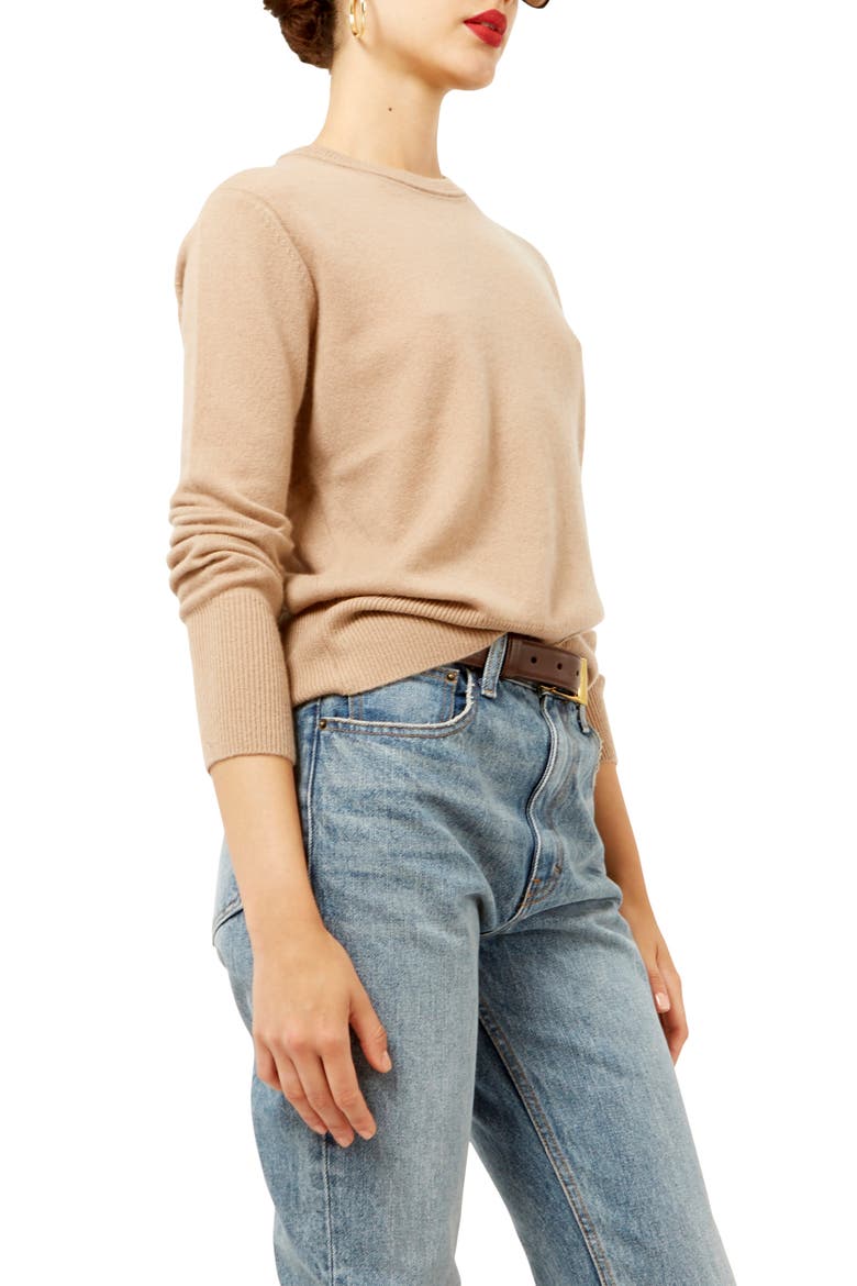 Sanni Cashmere Sweater, Alternate, color, CAMEL