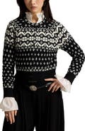 Polo Ralph Lauren Fair Isle Wool Blend Cardigan
