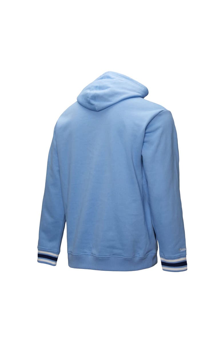 Mitchell & Ness Men's Mitchell & Ness Carolina Blue North Carolina Tar Heels Chainstich Fleece Pullover Hoodie, Alternate, color, 