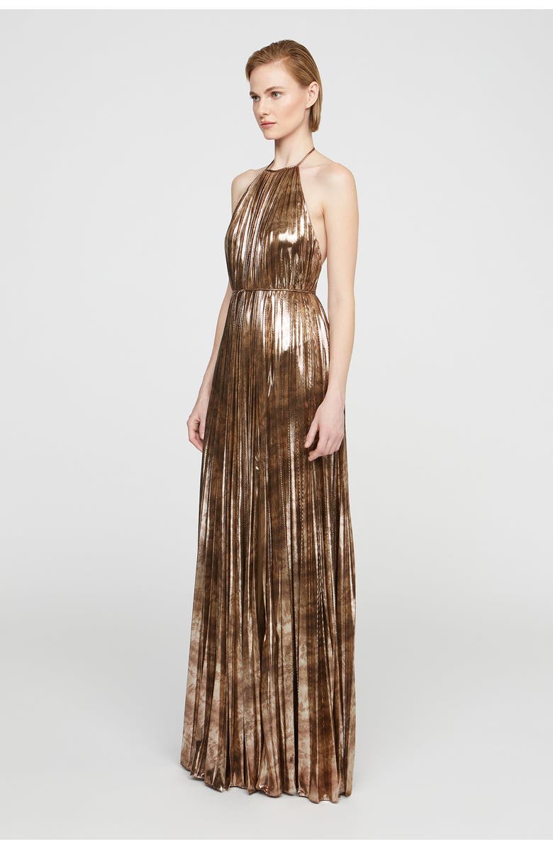HALSTON Maxine Jersey Gown, Alternate, color, Copper