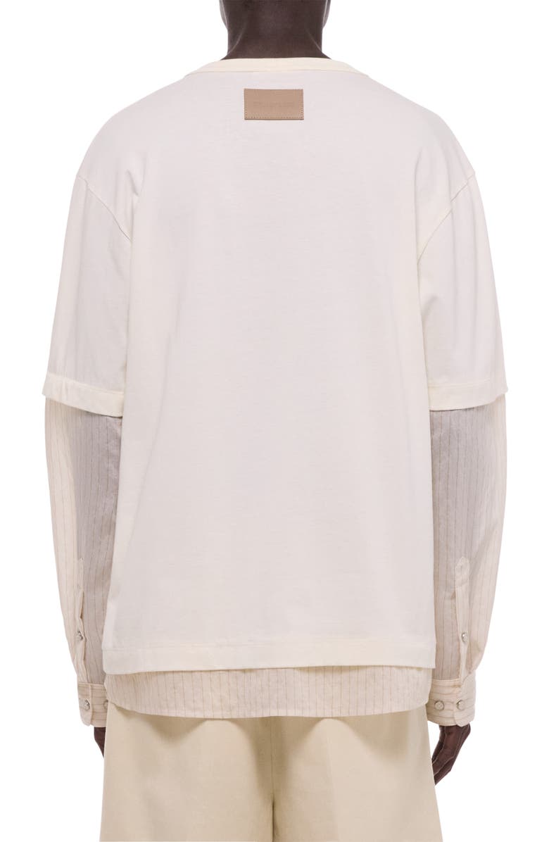 Helmut Lang Layered Cotton T-Shirt, Alternate, color, 
