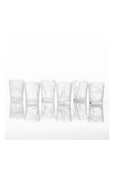 Swirl Set of 6 Double Old Fashioned Glasses