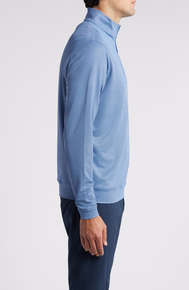 Peter Millar Perth Bird's Eye Performance Quarter Zip Pullover, Alternate, color, 