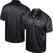 COLOSSEUM Men's Colosseum Black Colorado Buffaloes Honeycomb Raglan Polo