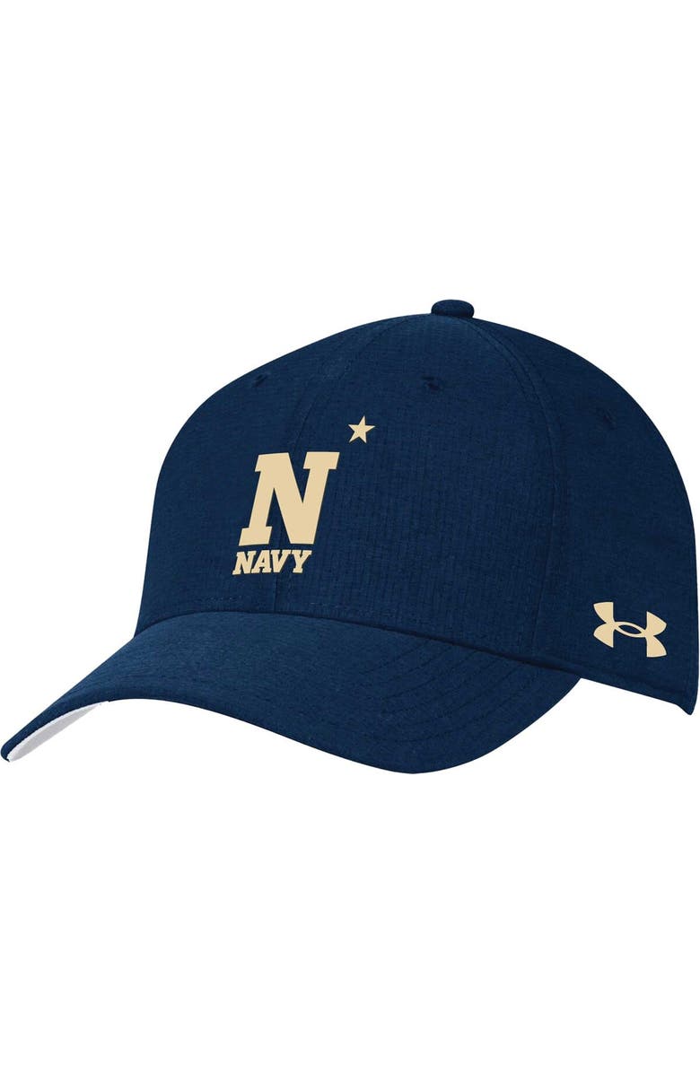 Under Armour Men's Under Armour Navy Navy Midshipmen CoolSwitch AirVent Adjustable Hat, Main, color, 