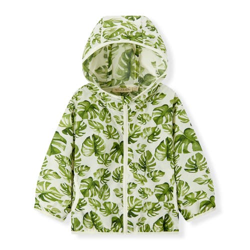 Milkbarn Hooded Sun Shield Windbreaker In Green